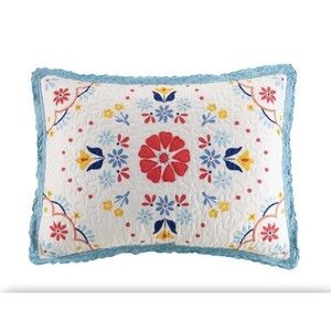 The Pioneer Woman Mazie Medallion Quilted Standard Size Pillow Shams Set Of 2